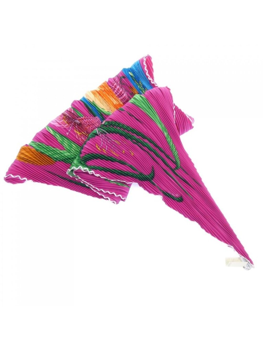 Hermes Bouquet Final Carre Geant Pleated Shawl Scarf